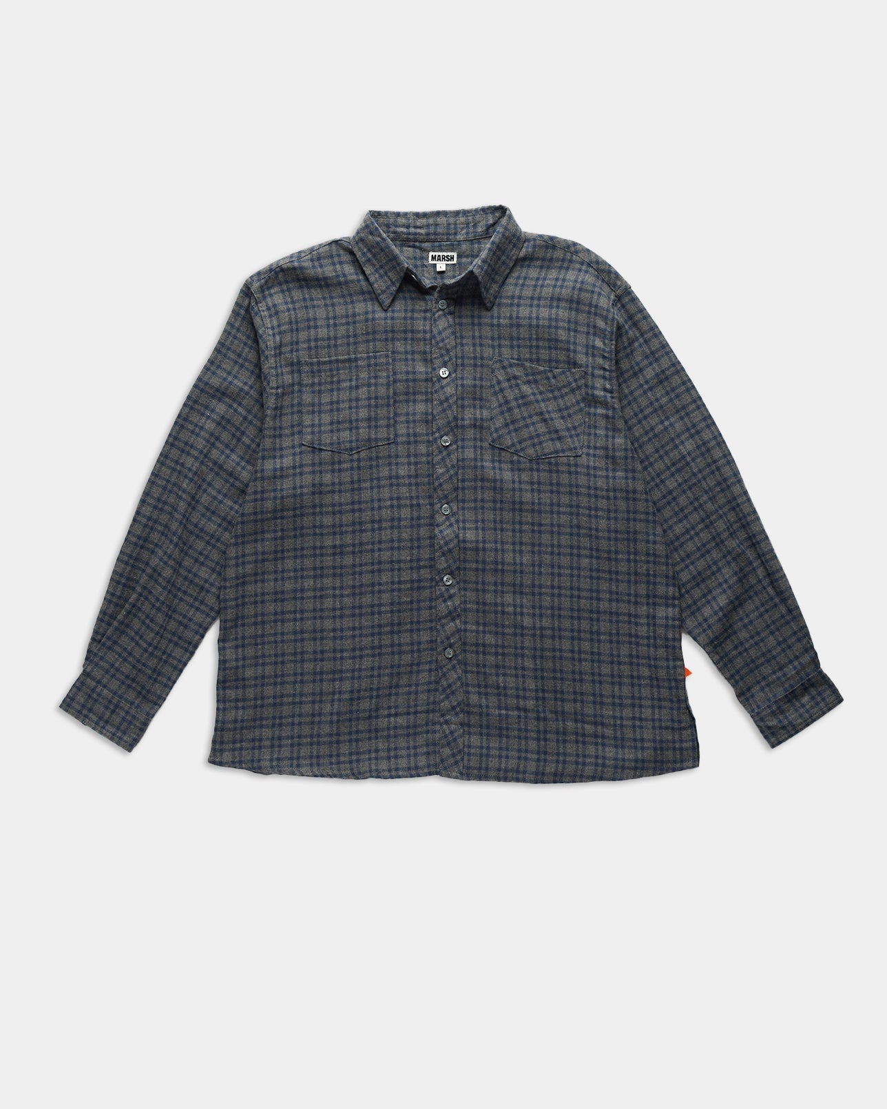 Flannel Work Shirt - Blue Fog Durable and Comfortable.