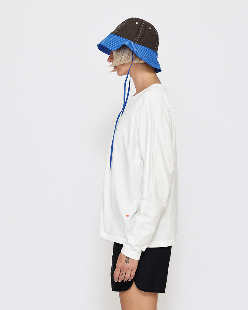 MARSH Long Sleeve T-Shirt - Organic Cotton, White
