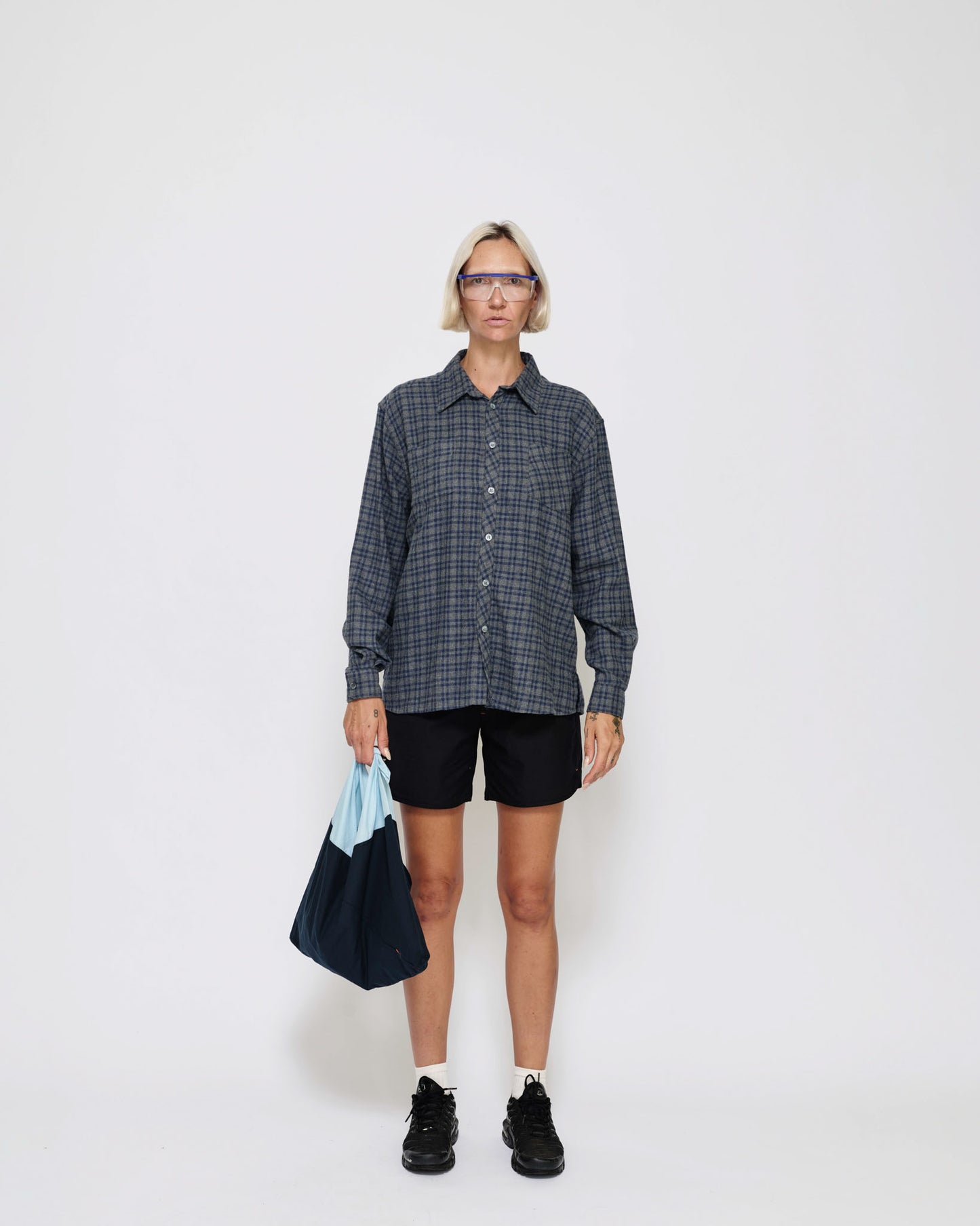 Flannel Work Shirt - Blue Fog