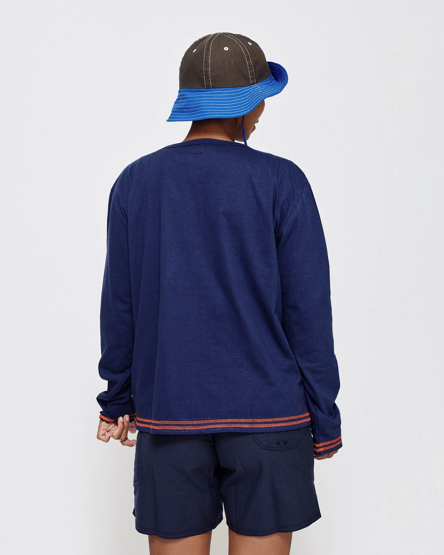 Hemp Pullover - Navy