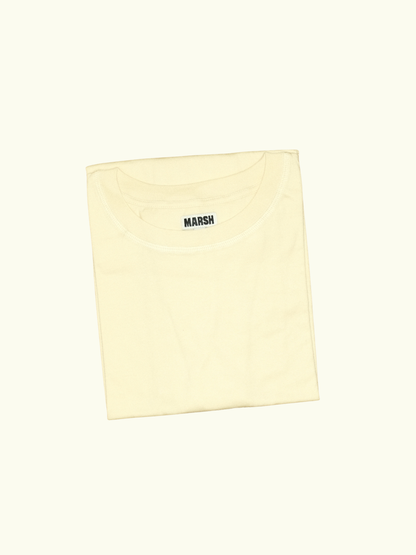 MARSH Lightweight T-shirt - Organic Cotton, Butter Yellow