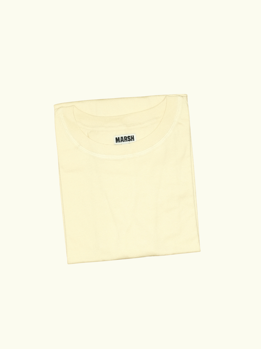 MARSH Lightweight T-shirt - Organic Cotton, Butter Yellow