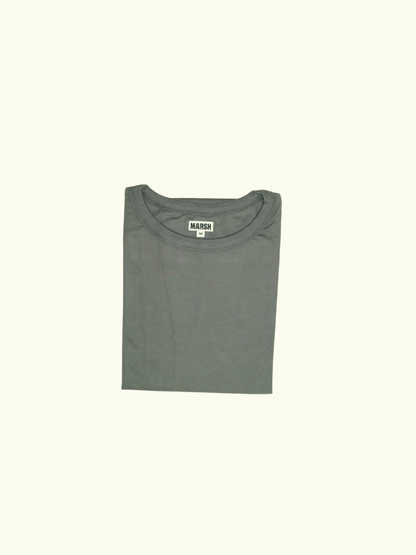 MARSH T-Shirt - Yarn Dyed Cotton, Charcoal