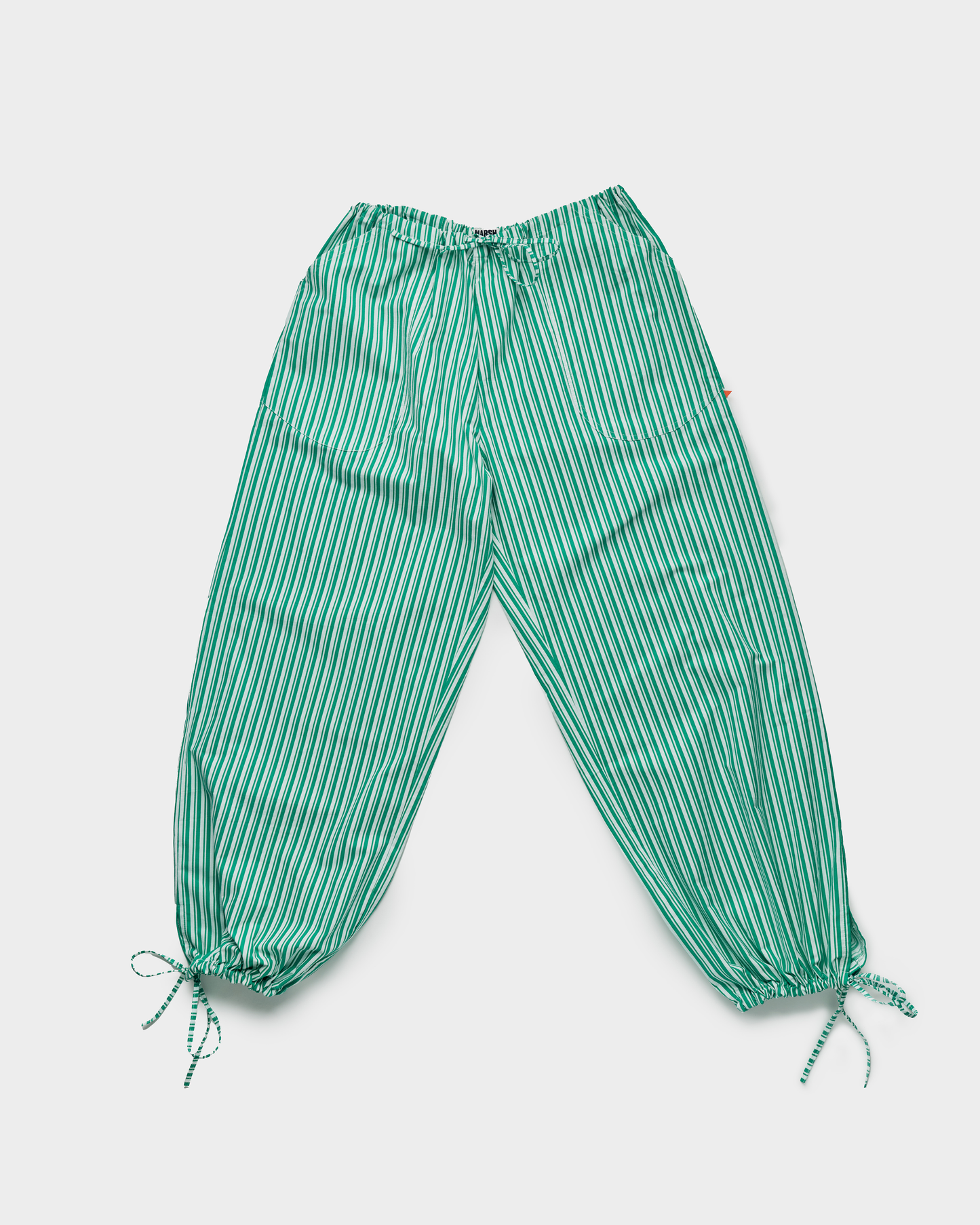 Chef Pant - Green and White Stripe