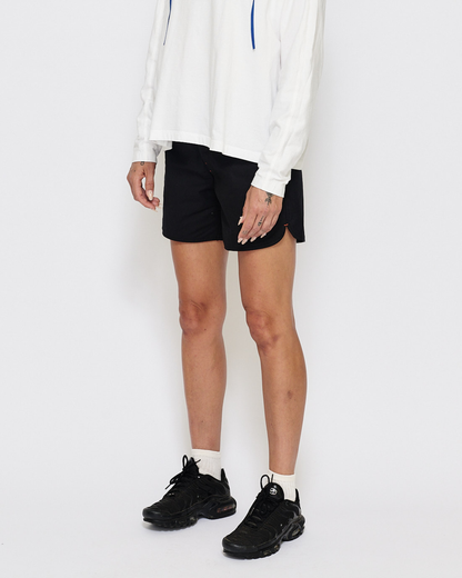 MARSH Boardshort - Cotton Ripstop, Black (Sample)