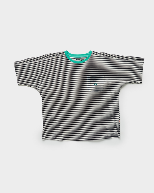 Sailor Stripe T-shirt - Black and Ecru Stripe
