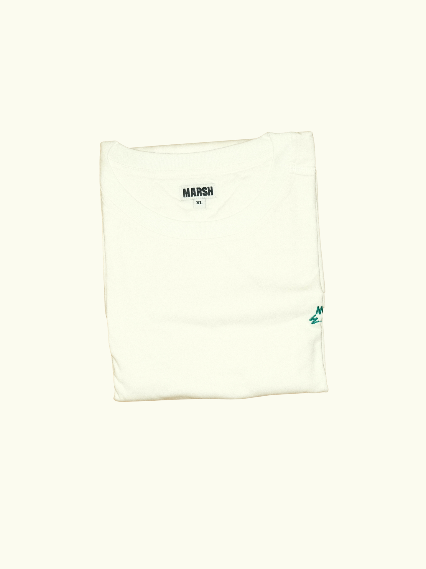 MARSH Long Sleeve T-Shirt - Organic Cotton, White