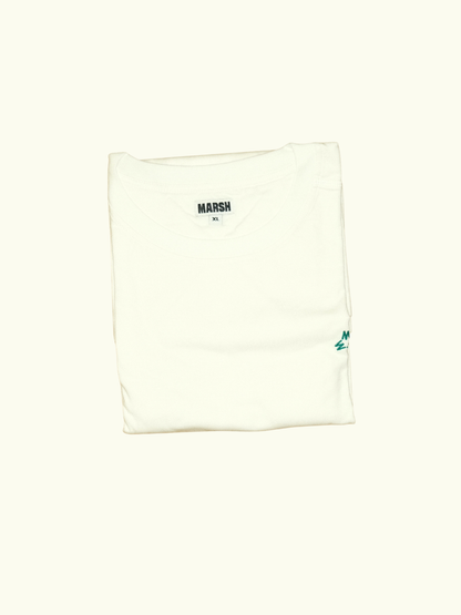MARSH Long Sleeve T-Shirt - Organic Cotton, White