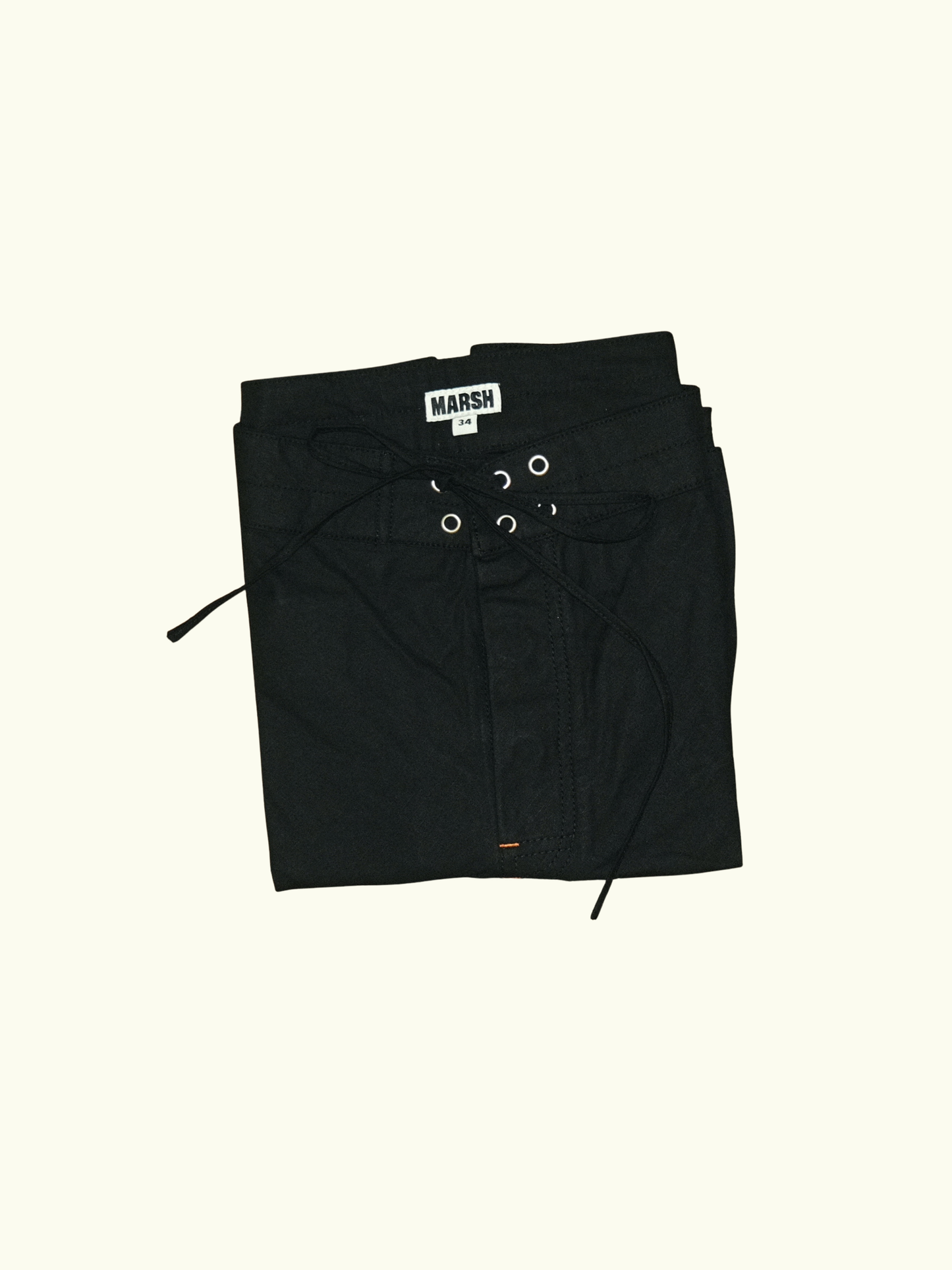 MARSH 16” Boardshort - Cotton Ripstop, Black