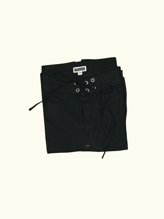 MARSH 16” Boardshort - Cotton Ripstop, Black