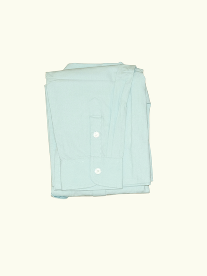 MARSH Button-Up Work Shirt - Cotton Ripstop, Light Blue