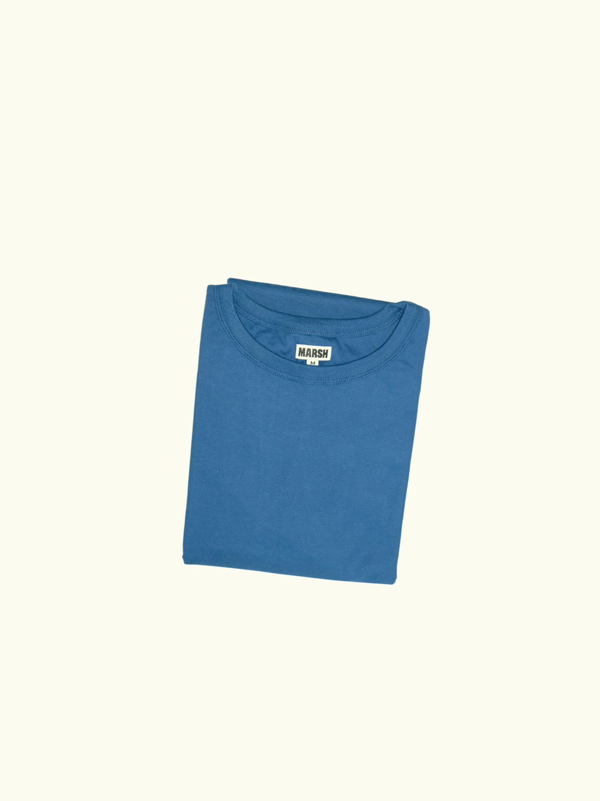 MARSH T-Shirt - Yarn Dyed Cotton, Blue