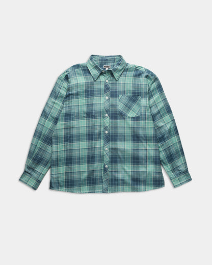 Flannel Work Shirt - Seafoam Durable and Comfortable.