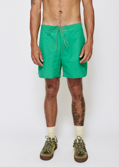MARSH Bright Green Boardshort on-body