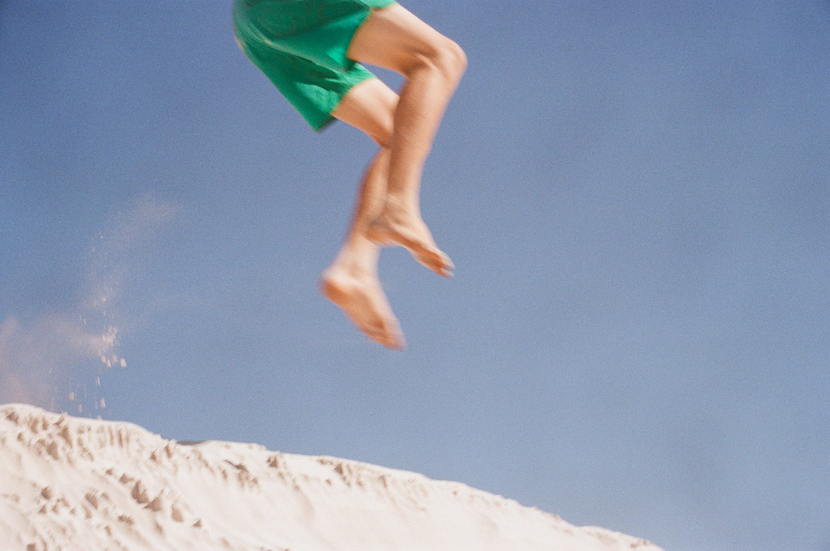 MARSH Bright Green Boardshort on-body