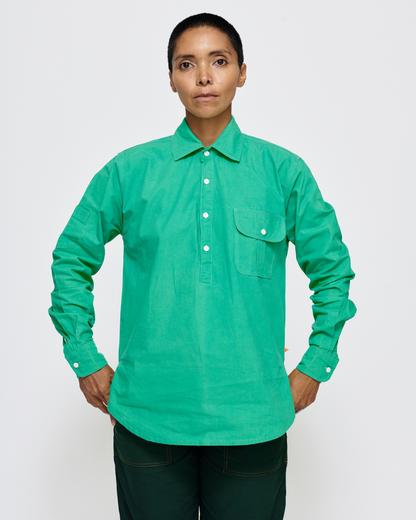 MARSH Button-Up Work Shirt - Cotton Ripstop, Bright Green - Marsh Workwear