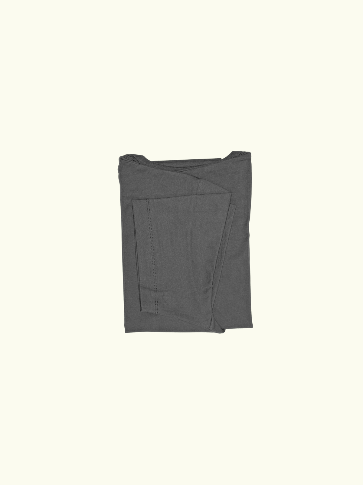 MARSH Everyday T-shirt Charcoal folded sleeve and hem