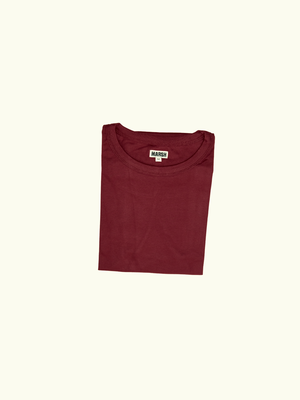 MARSH Everyday T-shirt Deep Red folded front
