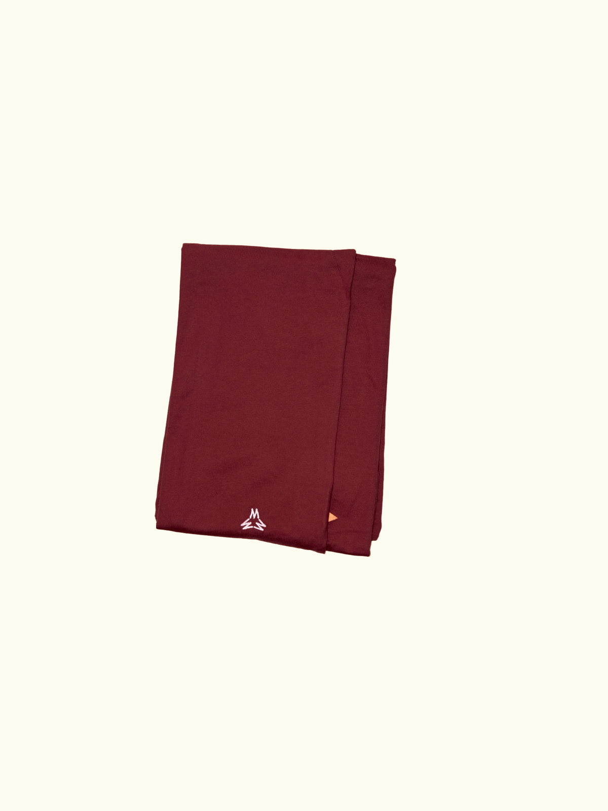 MARSH Everyday T-shirt Deep Red embroidery detail