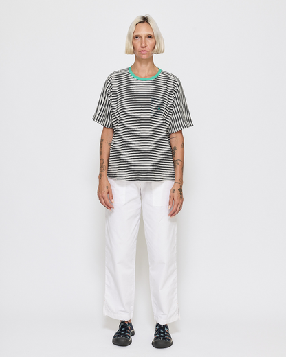 Sailor Stripe T-shirt - Black and Ecru Stripe