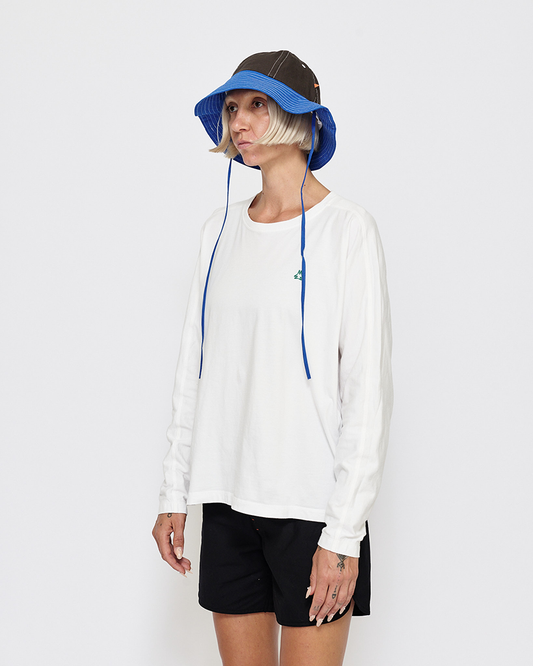 MARSH Long Sleeve T-Shirt - Organic Cotton, White