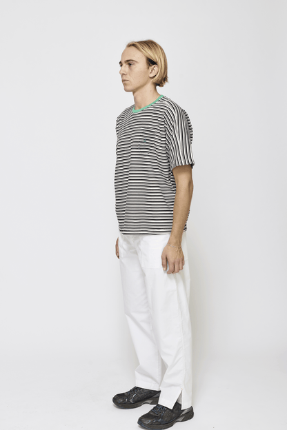 Sailor Stripe T-shirt - Black and Ecru Stripe