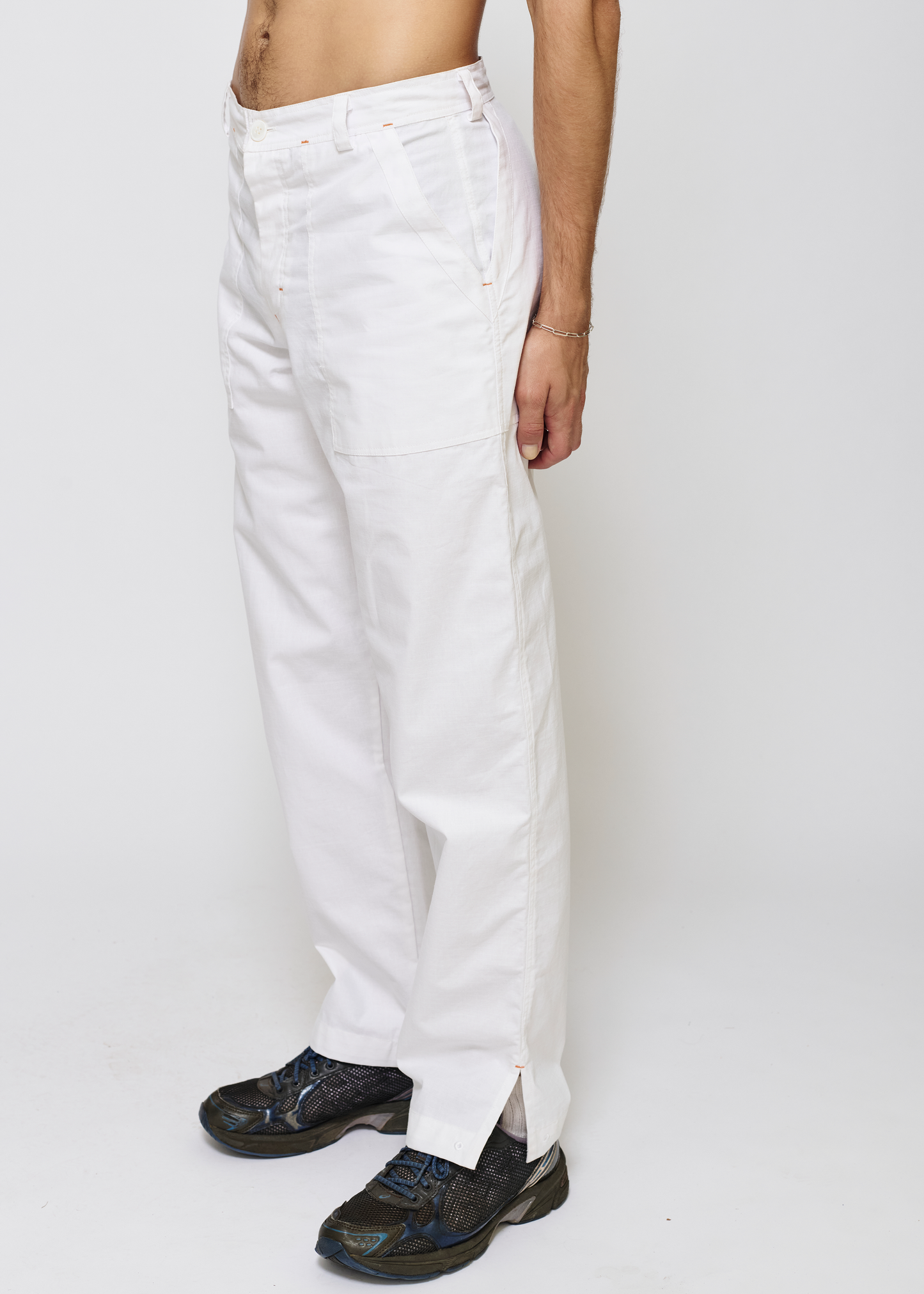 Deep Pocket Pant - White