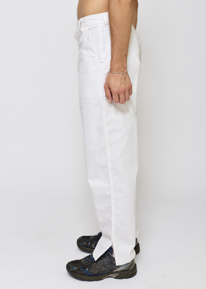 Deep Pocket Pant - White