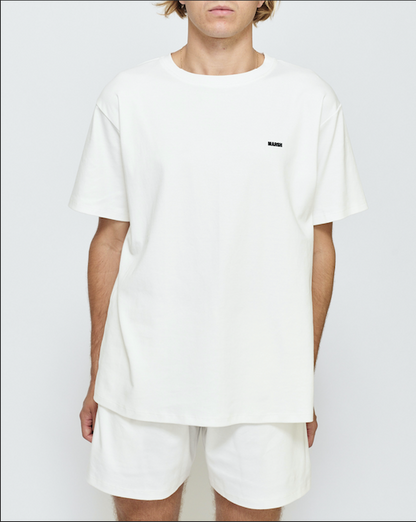 MARSH Everyday T-shirt - Organic Cotton, White Logo (Sample)