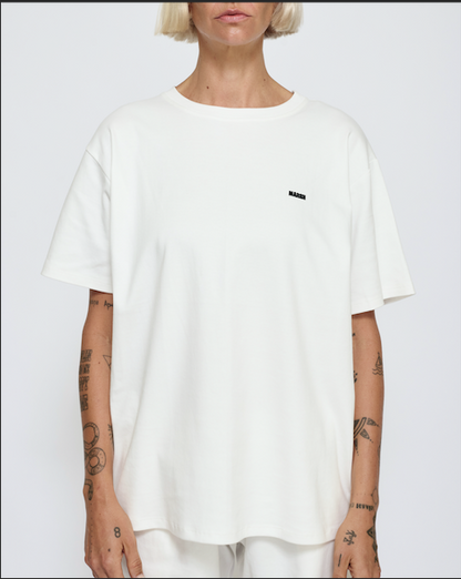 MARSH Everyday T-shirt - Organic Cotton, White Logo (Sample)