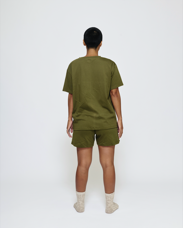 MARSH Everyday T-shirt - Organic Cotton, Olive Logo (Sample)