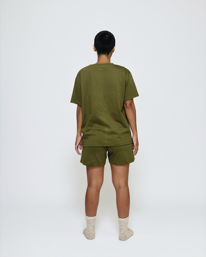 MARSH Everyday T-shirt - Organic Cotton, Olive Logo (Sample)