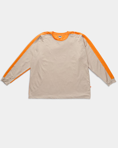 Two Tone Wet Long Sleeve T-shirt - Steel/High Vis | Quick-Dry Shirt.